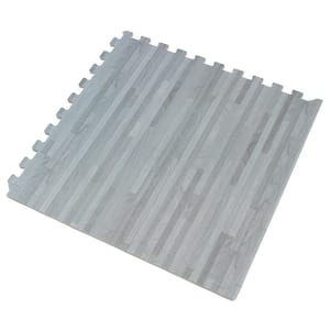 Slate Printed Wood Grain 24 in. x 24 in. x 3/8 in. Interlocking EVA Foam Flooring Mat (24 sq. ft. / pack)