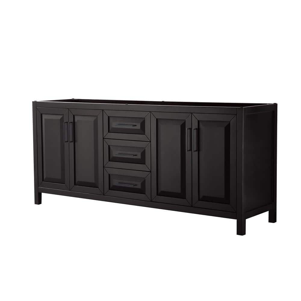 Daria 78.75 in. W x 21.5 in. D x 35 in. H Double Bath Vanity Cabinet without Top in Dark Espresso price history on PriceWatchPro