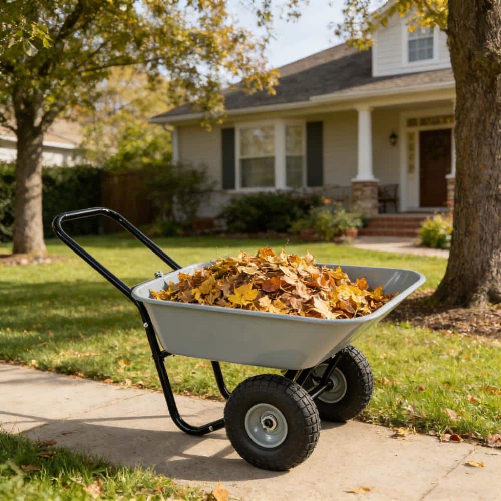 35 L Gray ABS and Steel 2-Wheel Garden Cart with 10 in. Pneumatic Tires, 330 lb. Capacity price history on PriceWatchPro