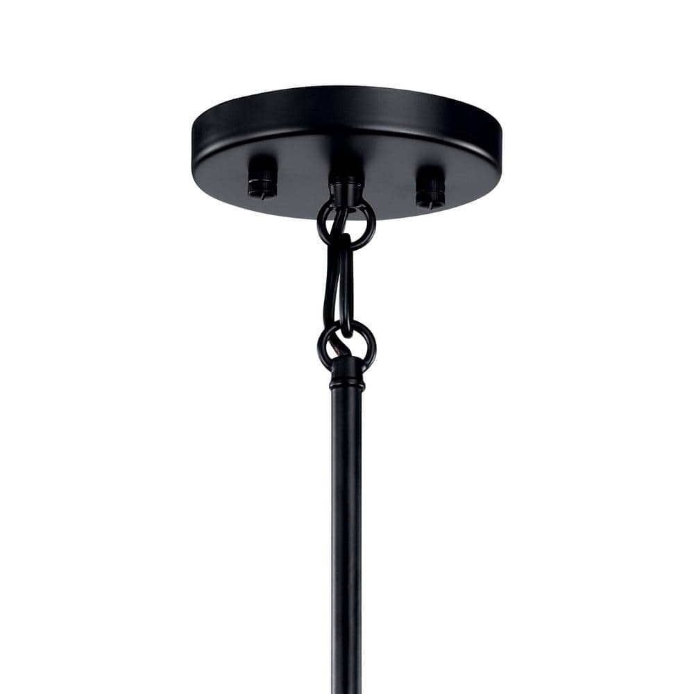 Modern 35.5" Black 8-Light Ambient Chandelier