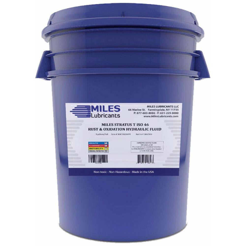 Miles Stratus-T-46 Rust and Oxidation Hydraulic Fluid 5 Gal. Pail price history on PriceWatchPro