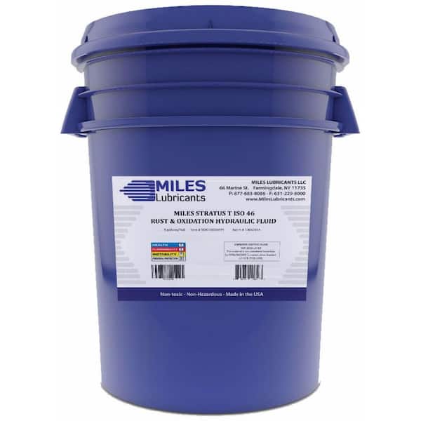 Miles Stratus-T-46 Rust and Oxidation Hydraulic Fluid 5 Gal. Pail