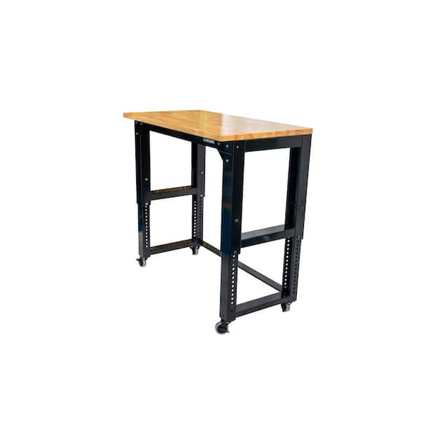Husky 46 in. W x 24 in. Deep Adjustable Height Work Table with