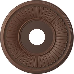 16 in. O.D. x 3-1/2 in. I.D. x 1 in. P Berkshire Thermoformed PVC Ceiling Medallion in Universal Aged Metallic Rust