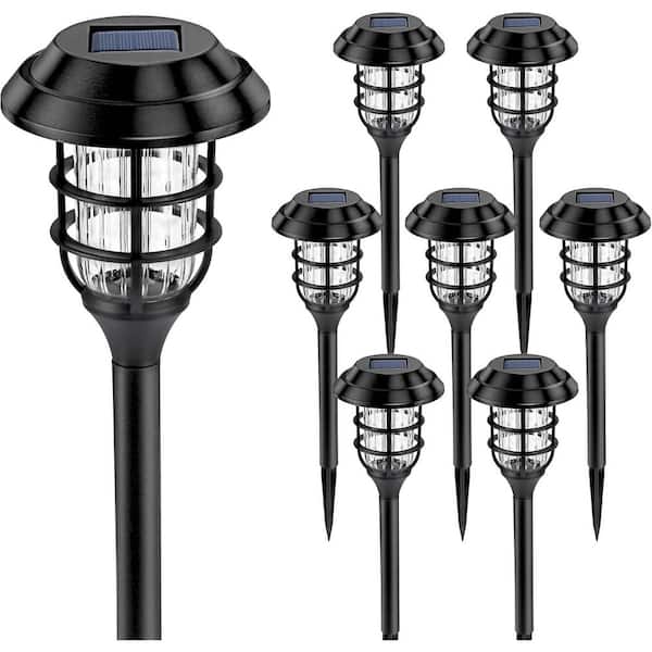 Solar Powered Pathway Lights Outdoor, Solar Powered Landscape Lighting, Garden Stake Lights (8-Pack)