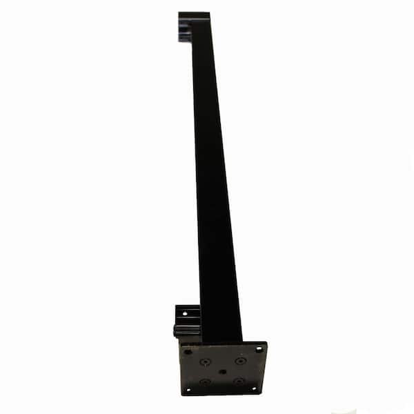 Vista Railing Systems Inc 36 in. H x 2 in. W Black Aluminum Level Rail End Post for Railing Kit