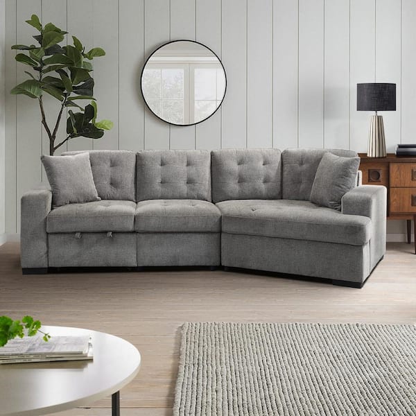 Sectional with deals pull out ottoman