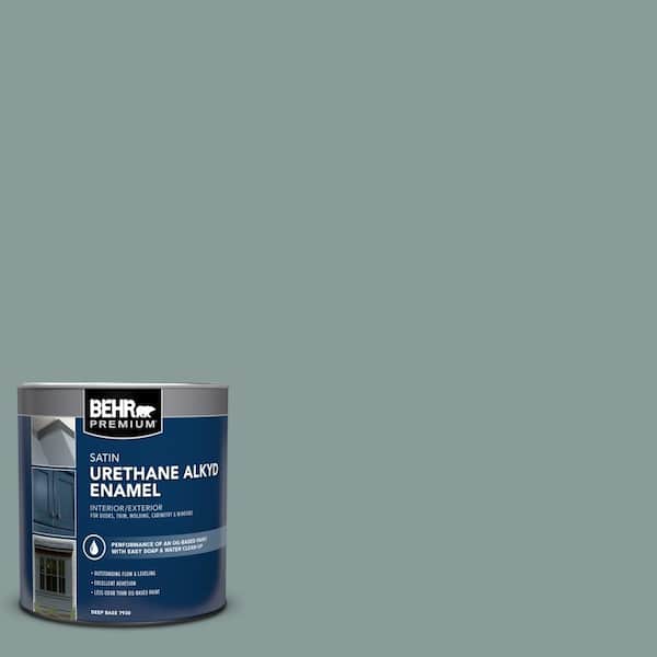 1 qt. Home Decorators Collection #HDC-AC-23 Provence Blue Satin Enamel Urethane Alkyd Interior/Exterior Paint