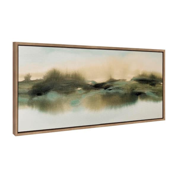 Kate and Laurel Sylvie Tranquil Meadows by Amy Lighthall Framed Art Print 18 in. x 40 in.