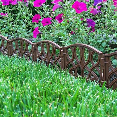 Brown - Plastic Edging - Landscape Edging - The Home Depot