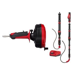 Milwaukee TRAP SNAKE 25 ft. Drum Auger with M12 Trap Snake 12-Volt ...