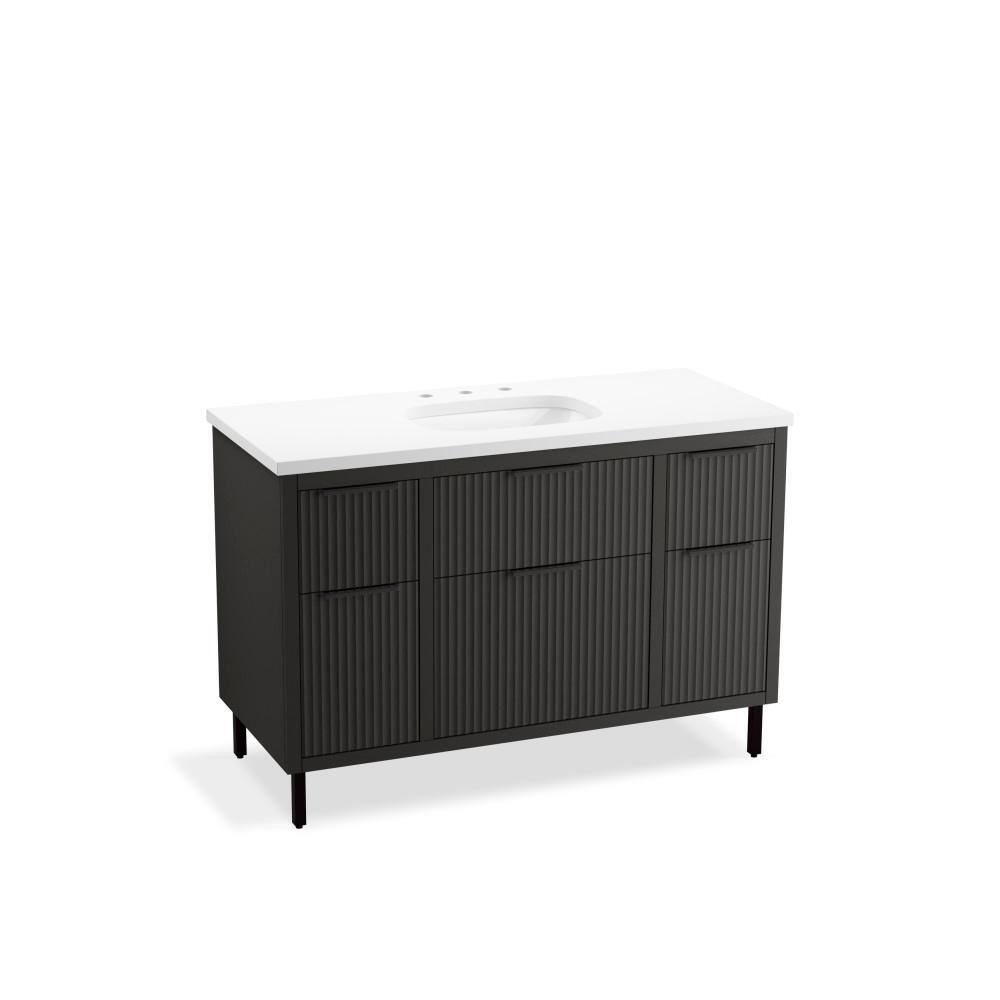 KOHLER Spacity 48 in. WallHung Bathroom Vanity in Dark Steel