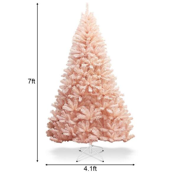 Costway 7 ft. Artificial Christmas Tree Hinged Full Fir Tree Costway 7 ft. Artificial Christmas Tree Hinged Full Fir Tree