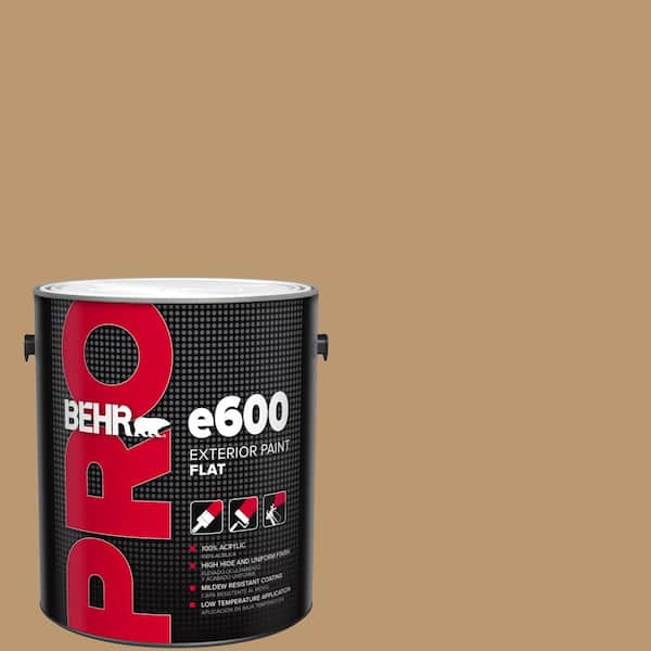 BEHR PRO 1 gal. #ECC-24-1 Amber Leaf Flat Exterior Paint
