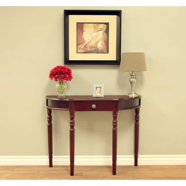 Frenchi Home Furnishing Furniture Entry Way Console Table Dark Walnut