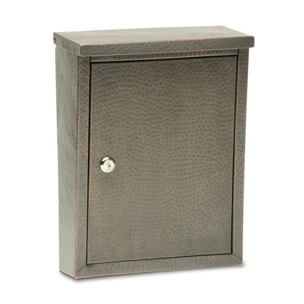 Unbranded Laguna Dark Copper Wall-Mount Mailbox with Embossing-DISCONTINUED