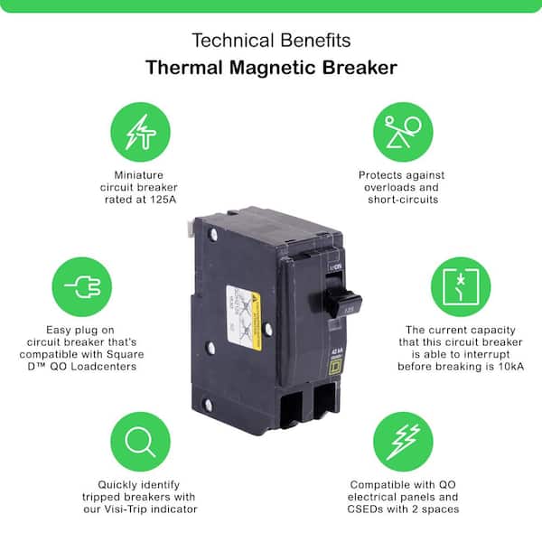 QO 125 Amp 2-Pole Circuit Breaker
