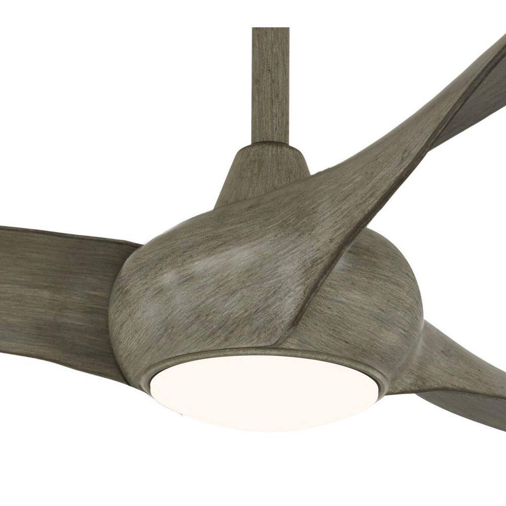 65" Driftwood Finish Ceiling Fan with LED Light and Remote