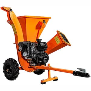 Reconditioned 3 in. 7 HP Gas Powered Kohler Engine Direct Drive Commercial Chipper Shredder with Trailer Tow Hitch