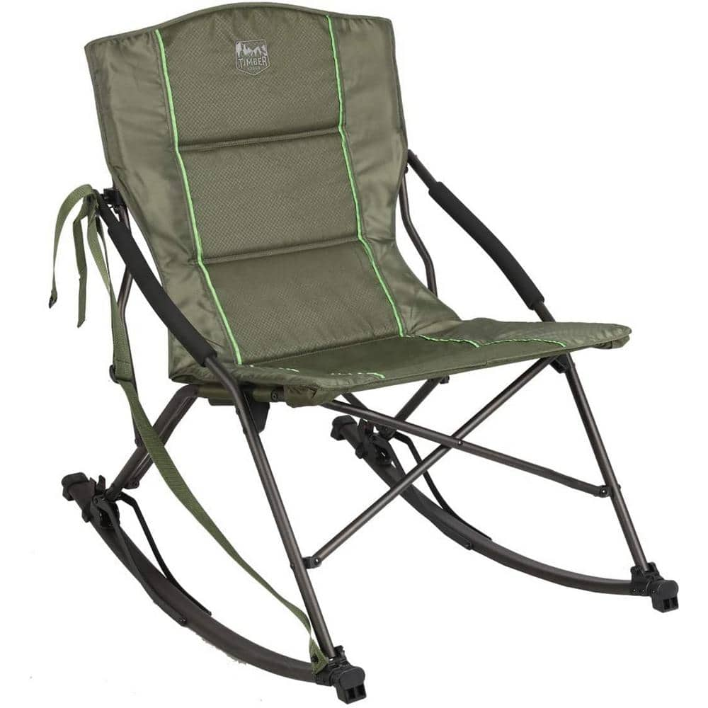 Guide Gear Oversized Rocking Camp Chair 500-Lb. Capacity, Blue/Black