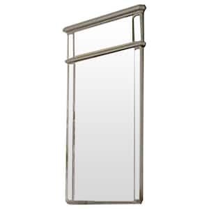 Fernando 30 in. W x 41 in. H Wood Silver Wall Mirror