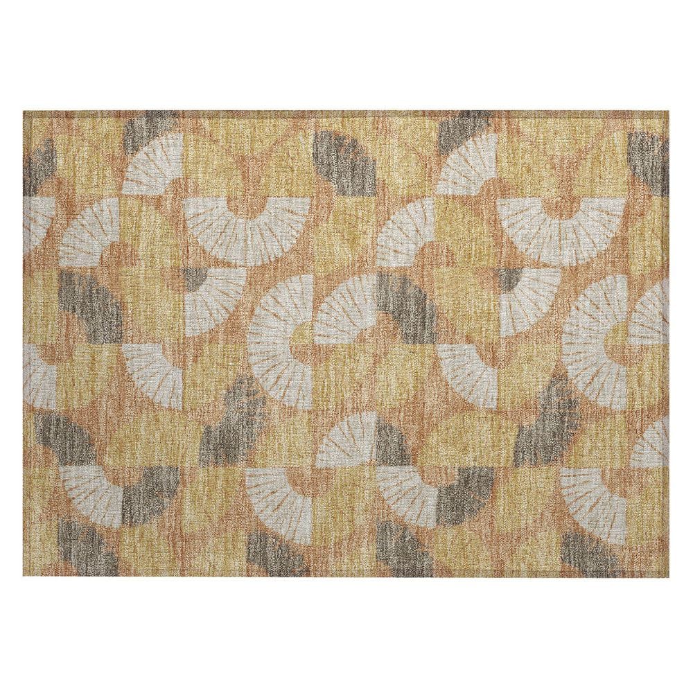 Chantille Machine Washable Indoor/Outdoor Abstract ACN2462 Copper 2 ft. x 3 ft. Accent Rug price history on PriceWatchPro