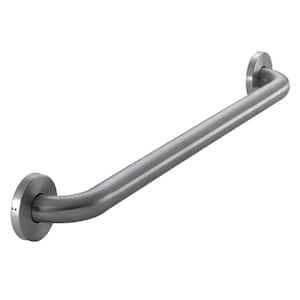 24 in. x 1-1/4 in. Concealed Screw ADA Compliant Grab Bar in Brushed Stainless Steel
