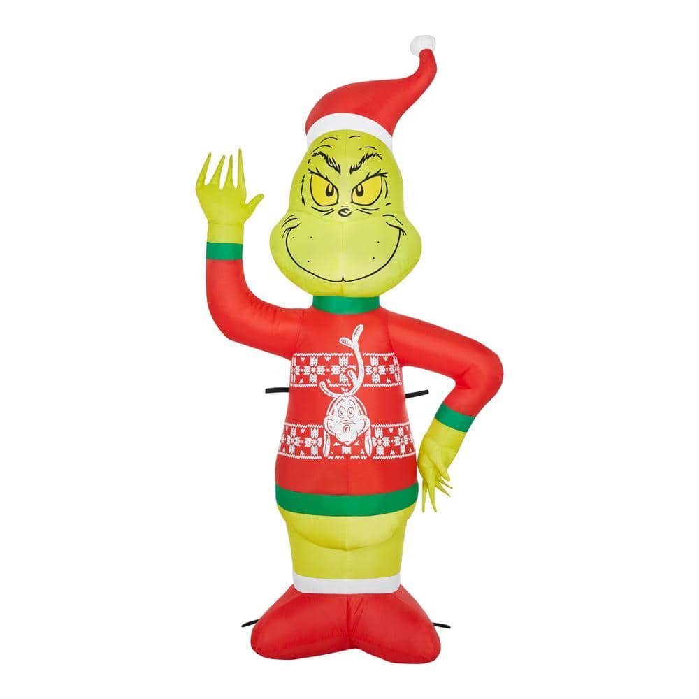 New 4' Cindy Lou & Max hotsell Airblown Inflatable Candy Cane Grinch Stole Christmas 48