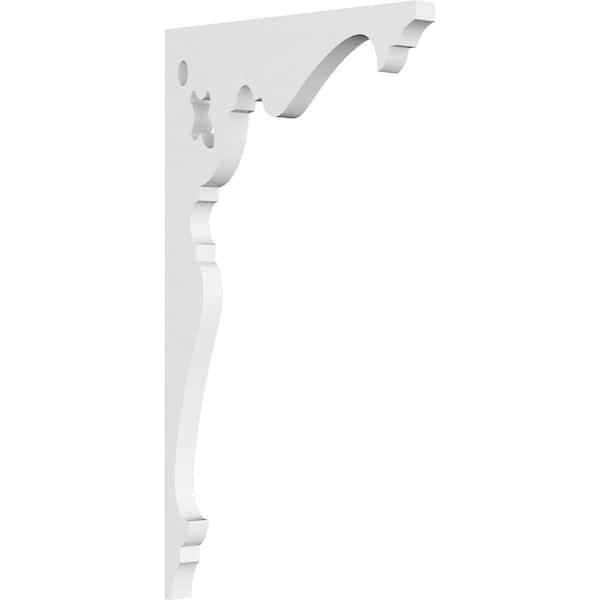 Ekena Millwork 5/8 in. W X 13 in. H X 7-1/2 in. D PVC Heath Bracket