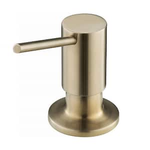 Kitchen Soap and Lotion Dispenser in Brushed Brass