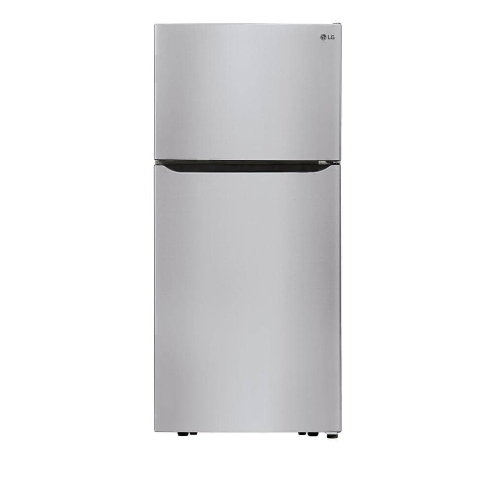LG 30 in. W 20 cu. ft. Top Freezer Refrigerator w/ Multi-Air Flow and Reversible Door in Stainless Steel,ENERGY STAR, Silver