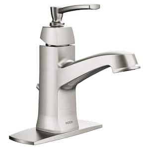 Conway Single Handle Single Hole Bathroom Faucet in Spot Resist Brushed Nickel