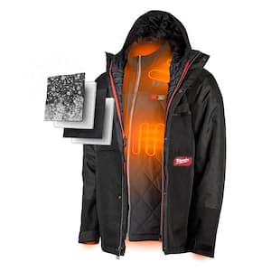 Men's M12 12-Volt Lithium-Ion Cordless Gridiron 3-In-1 Heated Jacket Kit W/ 2.0Ah Battery and Charger