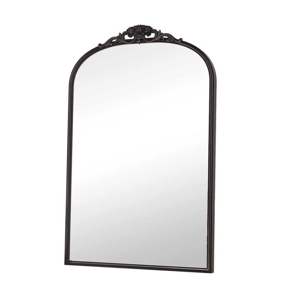 24 in. H x 30 in. W Frame Arched Vintage Mirror Black Mirror Decor Mirror Accent Wall Bathroom Vanity Mirror Over Sink price history on PriceWatchPro