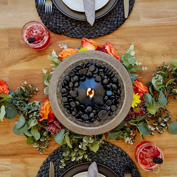Endless Summer 10.5 in. Dia Outdoor Gray Stone Tabletop