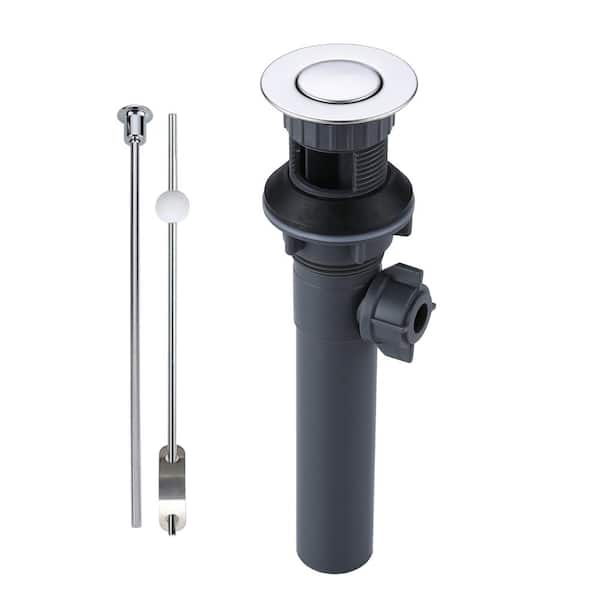 ARCORA 2-1/8 in. x 8-5/8 in. x 8-5/8 in. Bathroom Sink Lift Rod Drain in Chrome