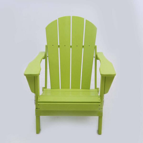 Unbranded Light Green Waterproof Rust Resistant Folding Plastic Metal Outdoor Lounge Chair