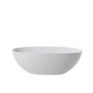 65 in. x 29.5 in. Soaking Bathtub in White with Drain, cUPC Certified