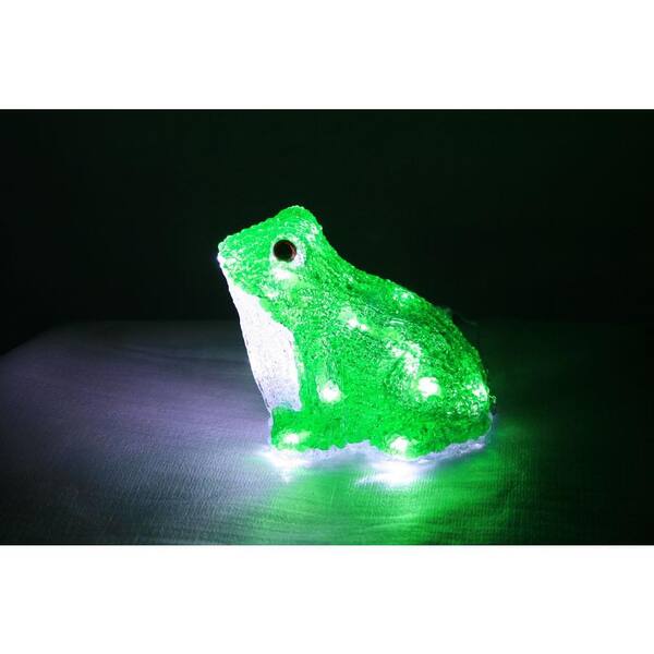 XEPA 7.2 in. Decorative Green LED Frog Light
