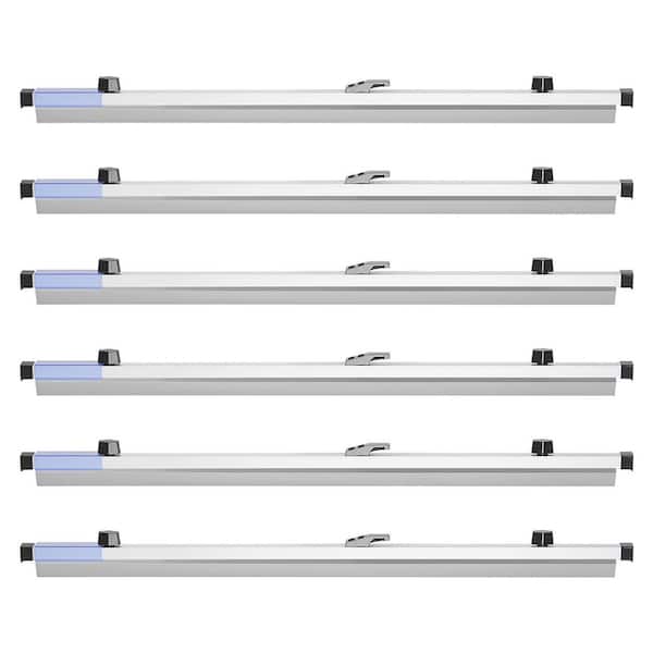 30 In. Blueprint Clamps, Pack of 6, Aluminum Binding Strips for Large Document Storage, Ideal for Blueprints, Maps