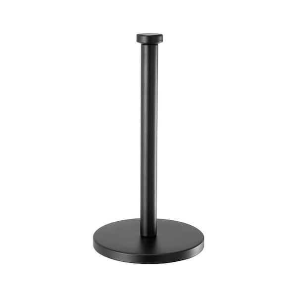 Paper Towel Holder Countertop, Stainless Steel Kitchen Paper Towel Stand with Weighted Base and Suction Cups, Non-slip