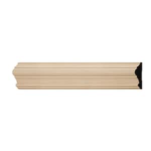 WM397 1 in. D x 3.5 in. W x 6 in. L Wood (Alder) Chair Rail Sample