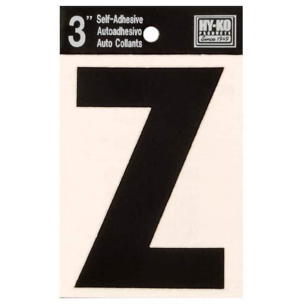 HY-KO 3 in. Self-Adhesive Vinyl Letter Z