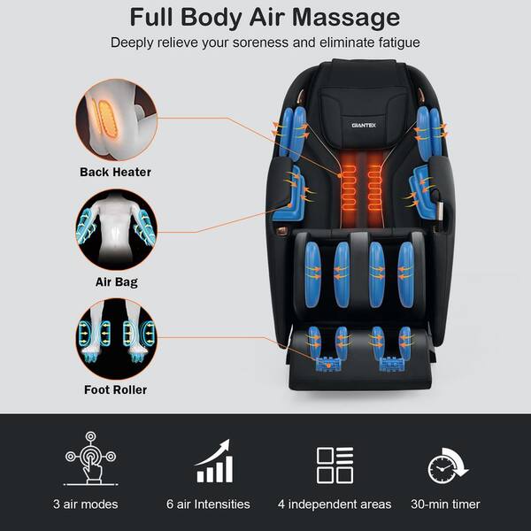 Full Body Massage Chair Pad -Shiatsu Neck Back Massager with Heat &  Compression - 236