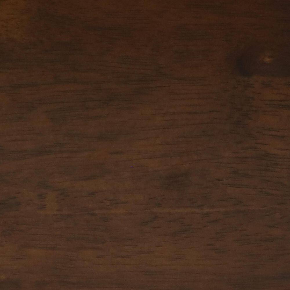 Dorian 62" Dark Walnut Solid Rubberwood Mid-Century Modern Dining Table