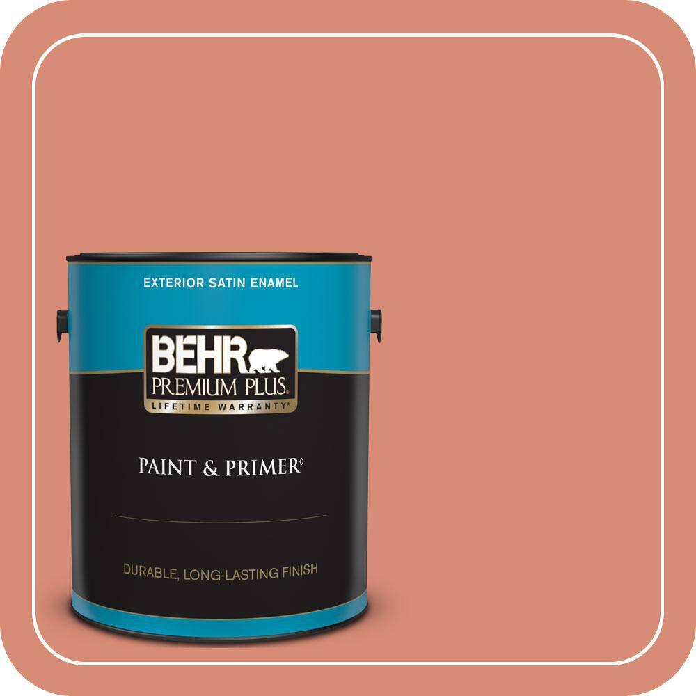 1 gal. #MQ4-32 Vintage Coral Satin Enamel Exterior Paint & Primer product image for price tracking