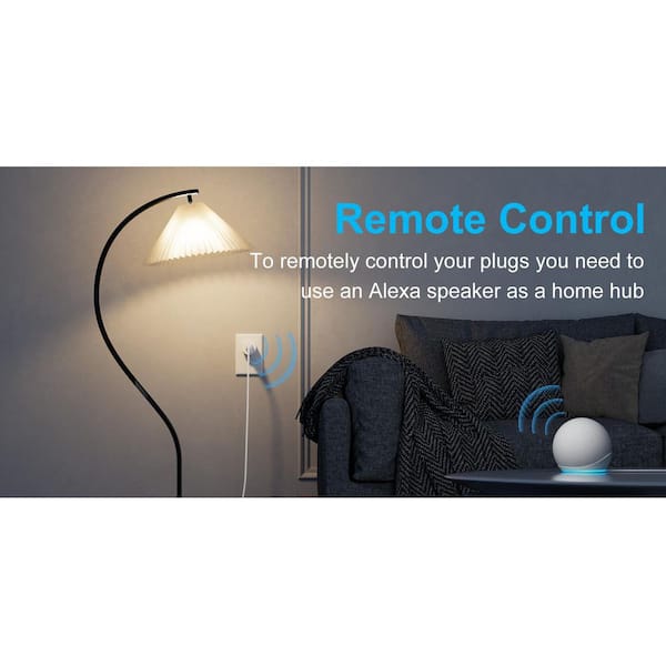Aoibox 10 Amp 120 Volt Bluetooth Grounding Smart Plug Connector