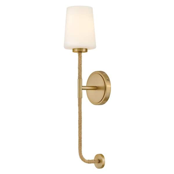 Kline 1-Light 5 in. Wide Lacquered Brass Sconce
