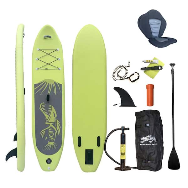 KUDA PERFORMANCE SPORT 10.8 ft. PVC Stand-Up Paddle Board with Removable Padded Seat