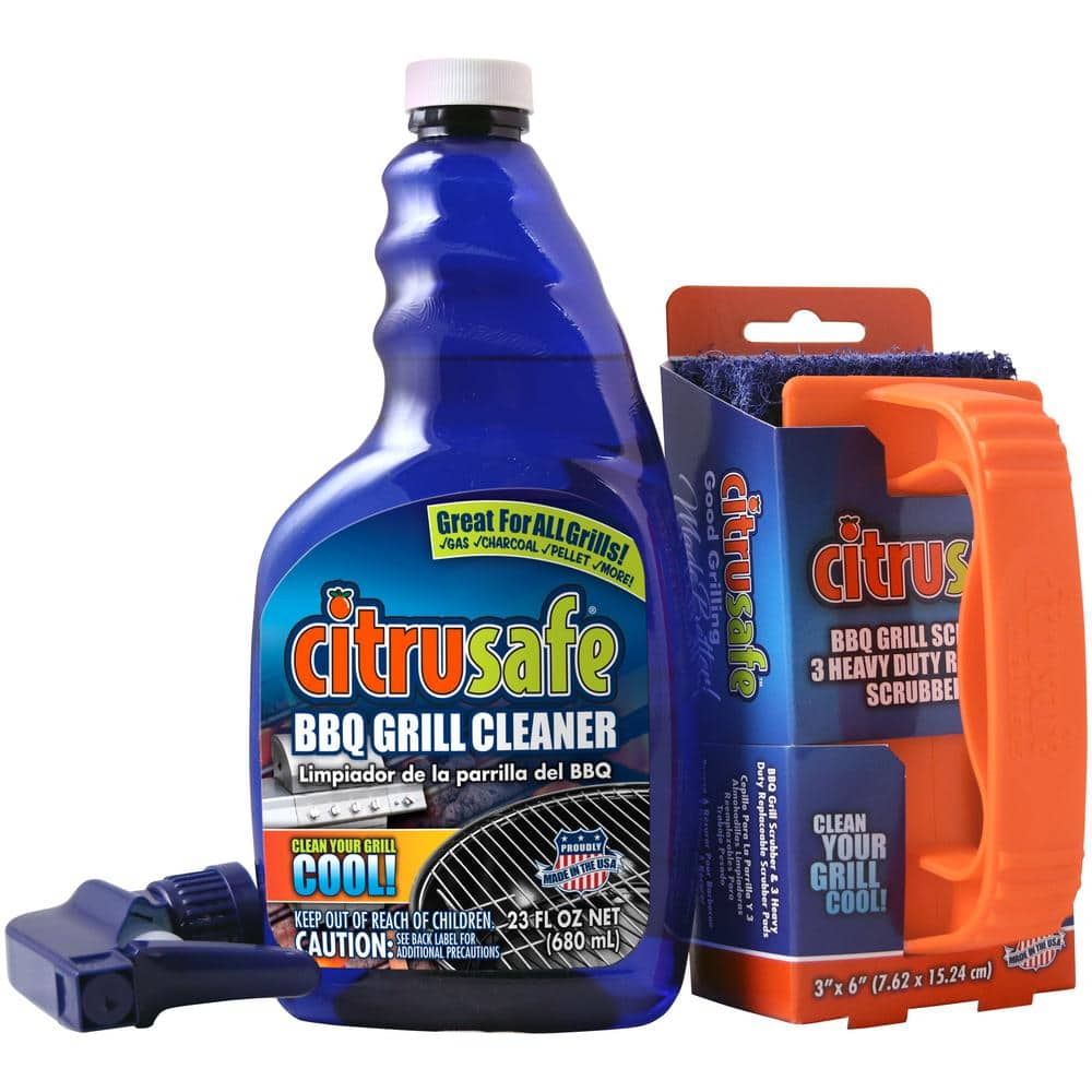 Citrusafe BBQ Grill and Grate Cleaner, for All Grills, and Most Cooking  Grids, 23 Ounce